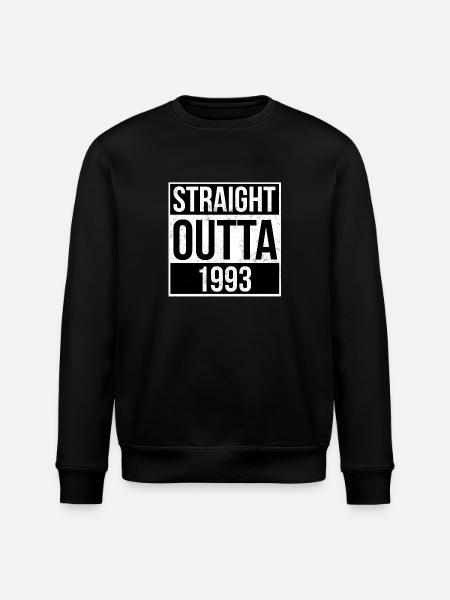 Straight outta 1993 - Stanley/Stella ROLLER Unisex Organic Sweatshirt - black