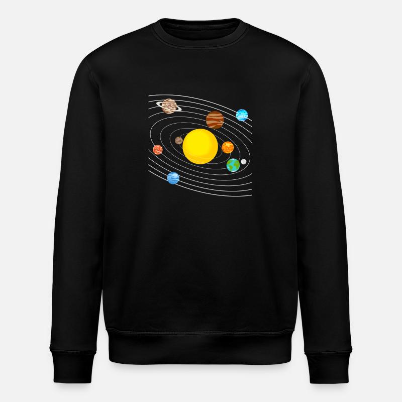 solar system - Stanley/Stella ROLLER Unisex Organic Sweatshirt - black