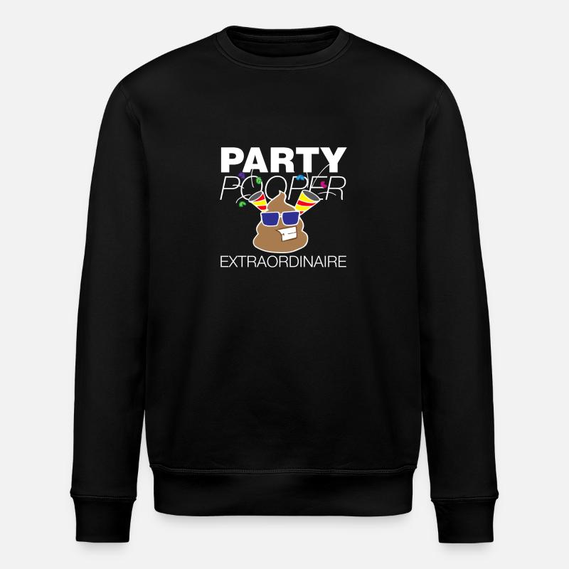 Parti Pooper Anniversaire - Sweat bio ROLLER Stanley/Stella Unisexe - noir