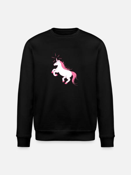 Amazing Unicorn - The Last Unicorn - Stanley/Stella økologisk unisex-sweatshirt ROLLER - sort