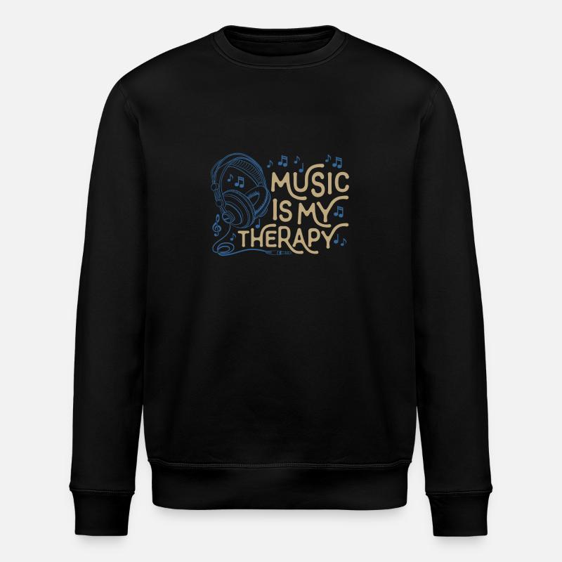 la musique est ma thérapie - Sweat bio ROLLER Stanley/Stella Unisexe - noir