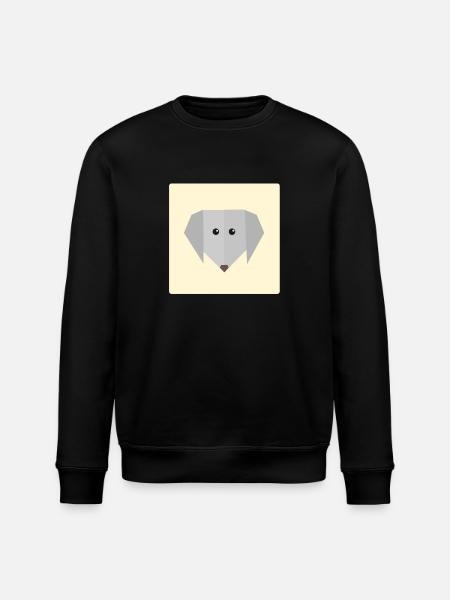 Dog doodle gift idea - Stanley/Stella ROLLER Unisex Organic Sweatshirt - black