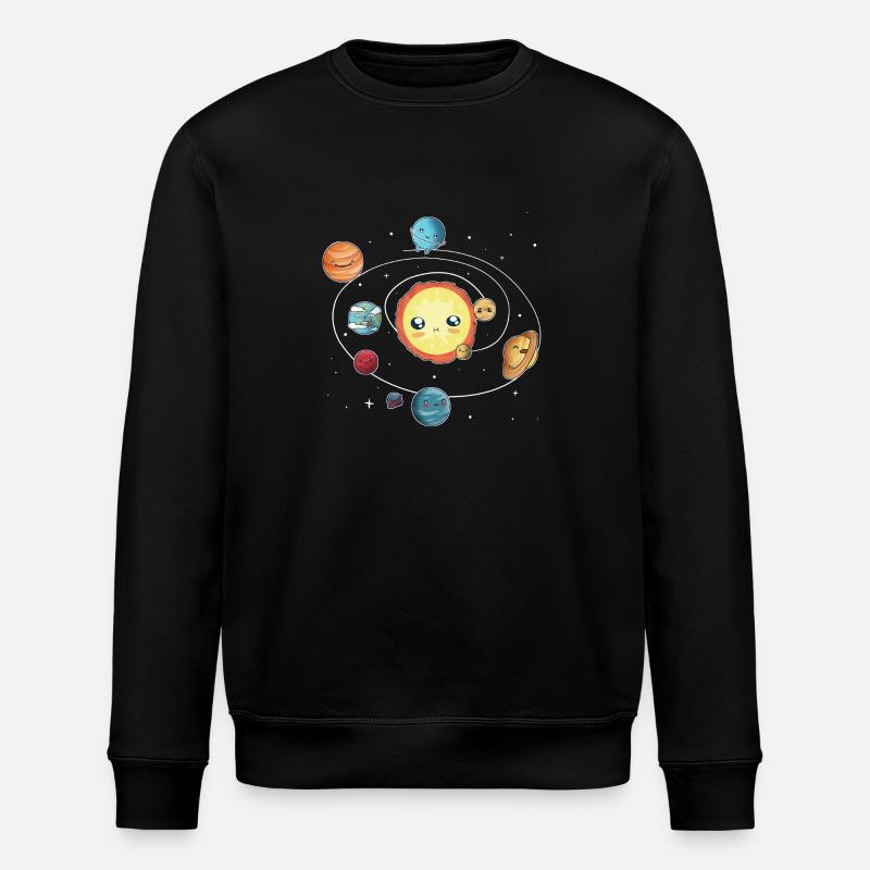 das Sonnensystem - Stanley/Stella Unisex Bio-Sweatshirt ROLLER - Schwarz