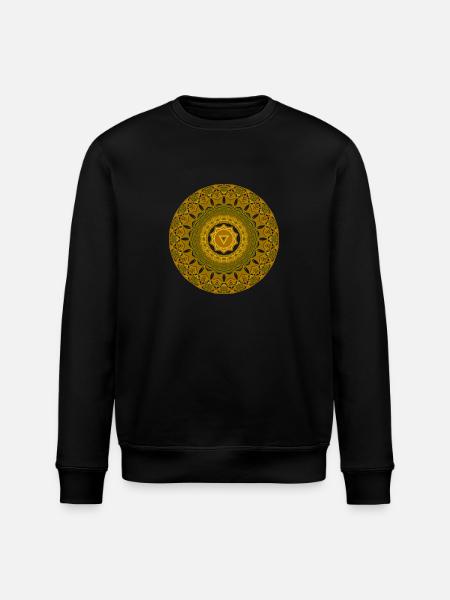 MANIPURA SOLAR PLEXUS CHAKRA - Stanley/Stella ROLLER Unisex Organic Sweatshirt - black