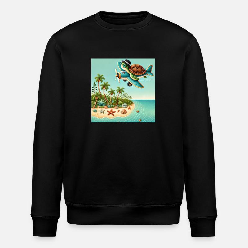 Bösewicht des Piloten - Stanley/Stella Unisex Bio-Sweatshirt ROLLER - Schwarz