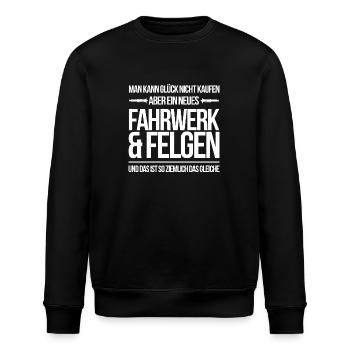 FAHRWERK UND FELGEN - Stanley/Stella Unisex Bio-Sweatshirt ROLLER - Schwarz - Vorne - Nik (191cm)