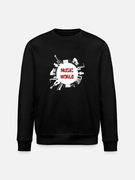MUSIC WORLD Collection - Stanley/Stella ROLLER Unisex Organic Sweatshirt - black