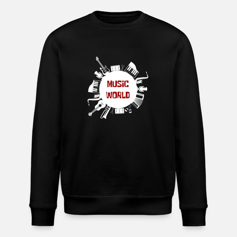 MUSIC WORLD Collection - Stanley/Stella ROLLER Unisex Organic Sweatshirt - black