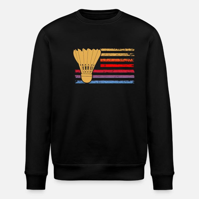 Federball Badminton - Sweat bio ROLLER Stanley/Stella Unisexe - noir