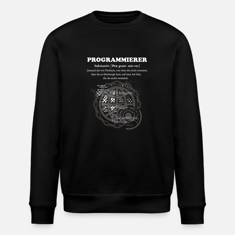 Programmierer Duden - Stanley/Stella Unisex Bio-Sweatshirt ROLLER - Schwarz