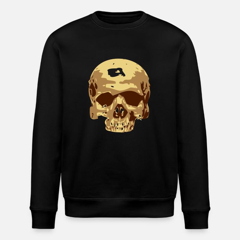 Skull /// /// vector skull - Stanley/Stella ROLLER Unisex Organic Sweatshirt - black