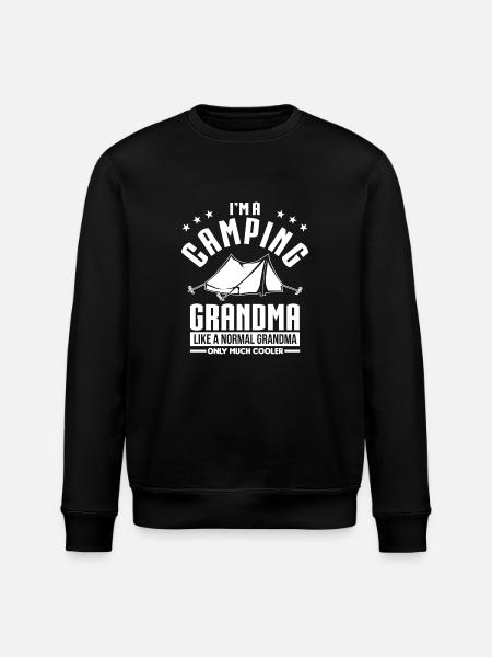 Camping Grandma - Stanley/Stella Unisex Bio-Sweatshirt ROLLER - Schwarz