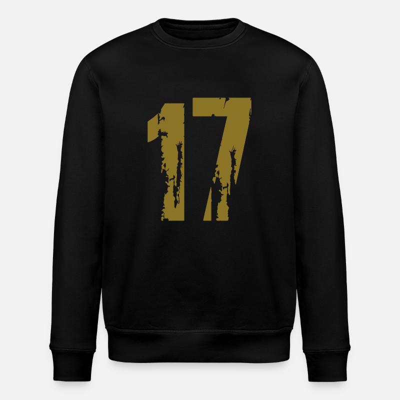17 - Nummer - Stanley/Stella Unisex Bio-Sweatshirt ROLLER - Schwarz