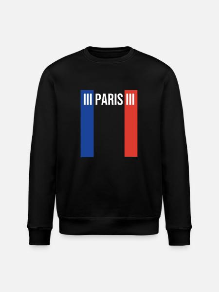 Paris 3rd Arrondissement Paris Souvenir - Stanley/Stella ROLLER Unisex Organic Sweatshirt - black