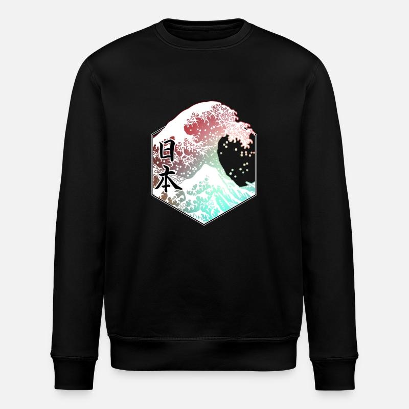 Hokusai - Sweat bio ROLLER Stanley/Stella Unisexe - noir