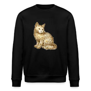 cat - Stanley/Stella ROLLER Unisex Organic Sweatshirt - black - Front - Nik (191cm)
