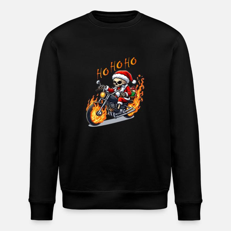 Evil Skeleton Santa - Stanley/Stella Unisex Bio-Sweatshirt ROLLER - Schwarz