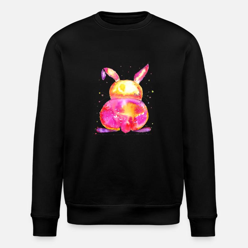 Gute Laune Hase - Stanley/Stella Unisex Bio-Sweatshirt ROLLER - Schwarz