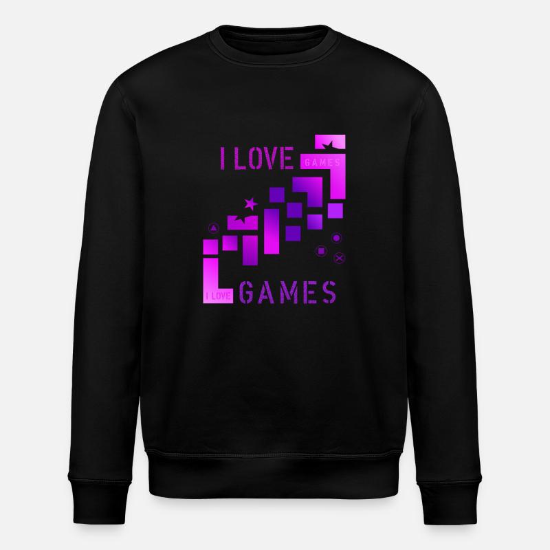 J’adore les jeux - Sweat bio ROLLER Stanley/Stella Unisexe - noir