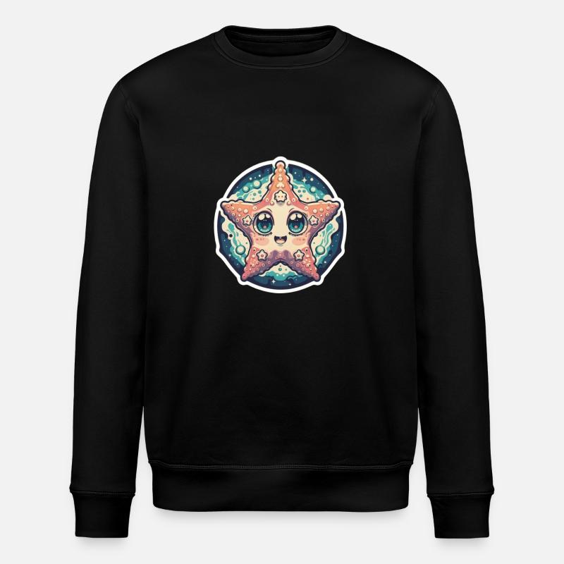 Starfish Lover - Stanley/Stella ROLLER Unisex Organic Sweatshirt - black