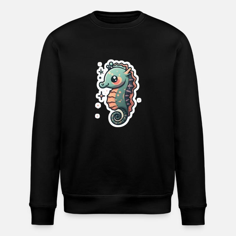 Amoureux des hippocampes - Sweat bio ROLLER Stanley/Stella Unisexe - noir