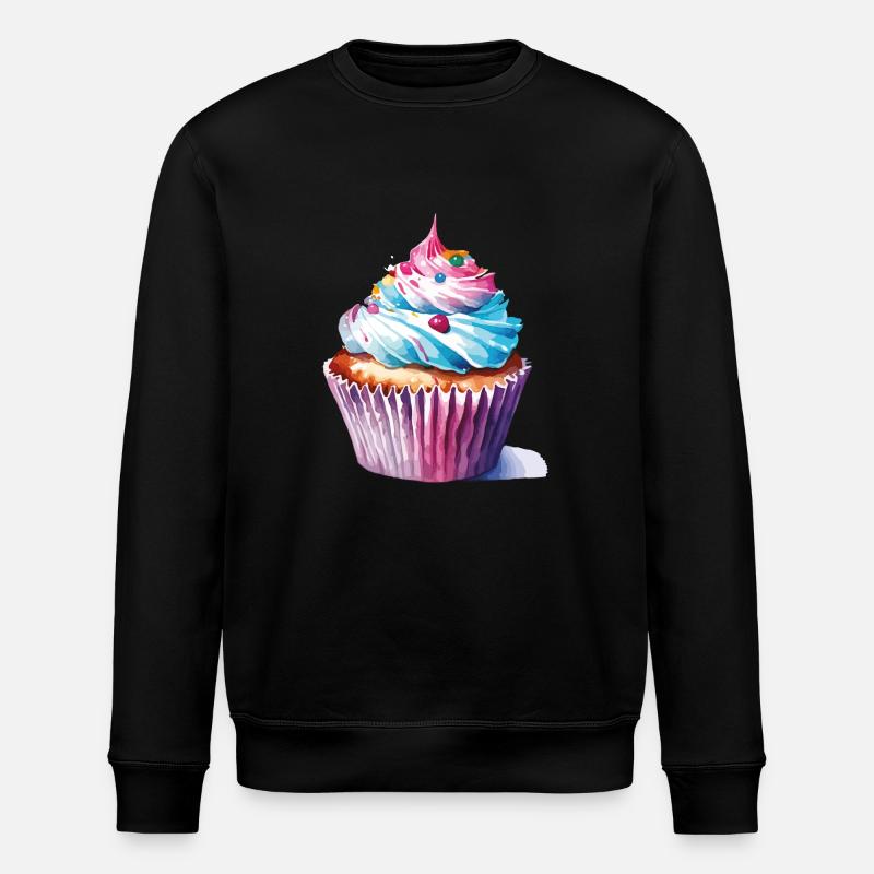 Cupcake 2 2 - Stanley/Stella ROLLER Unisex Organic Sweatshirt - black