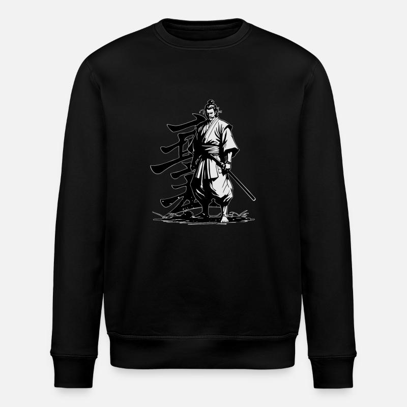 GUERRIER SAMURAÏ - Sweat bio ROLLER Stanley/Stella Unisexe - noir