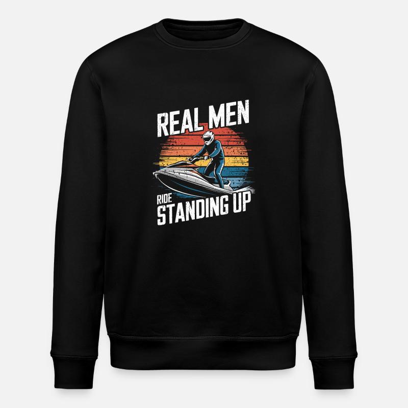 Adrenaline on the water - Stanley/Stella ROLLER Unisex Organic Sweatshirt - black
