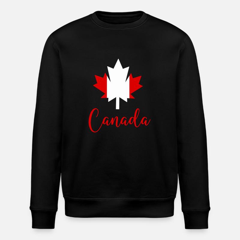 kanada canada ahornblatt - Stanley/Stella Unisex Bio-Sweatshirt ROLLER - Schwarz