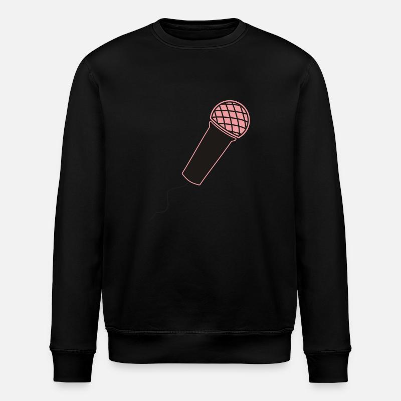 Microphone - Stanley/Stella ROLLER Unisex Organic Sweatshirt - black