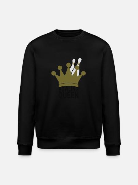 bowling queen - Stanley/Stella ROLLER Unisex Organic Sweatshirt - black