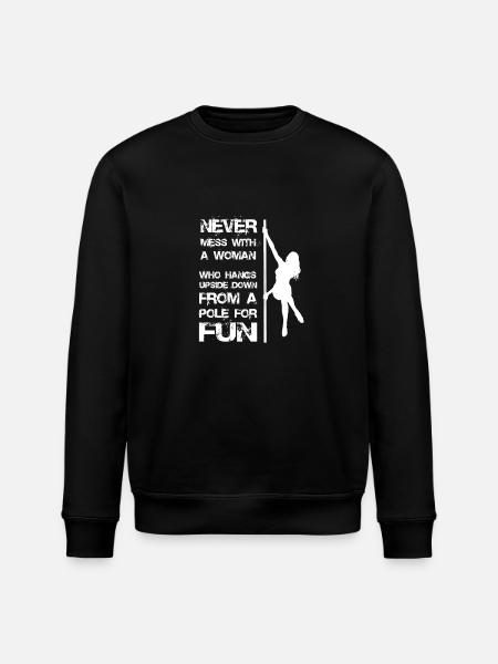 Pole dance woman gift - Stanley/Stella ROLLER Unisex Organic Sweatshirt - black