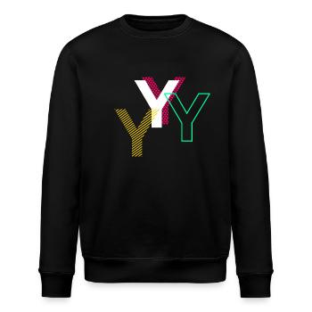 Y Letter - Stanley/Stella ROLLER Unisex Organic Sweatshirt - black - Front - Nik (191cm)