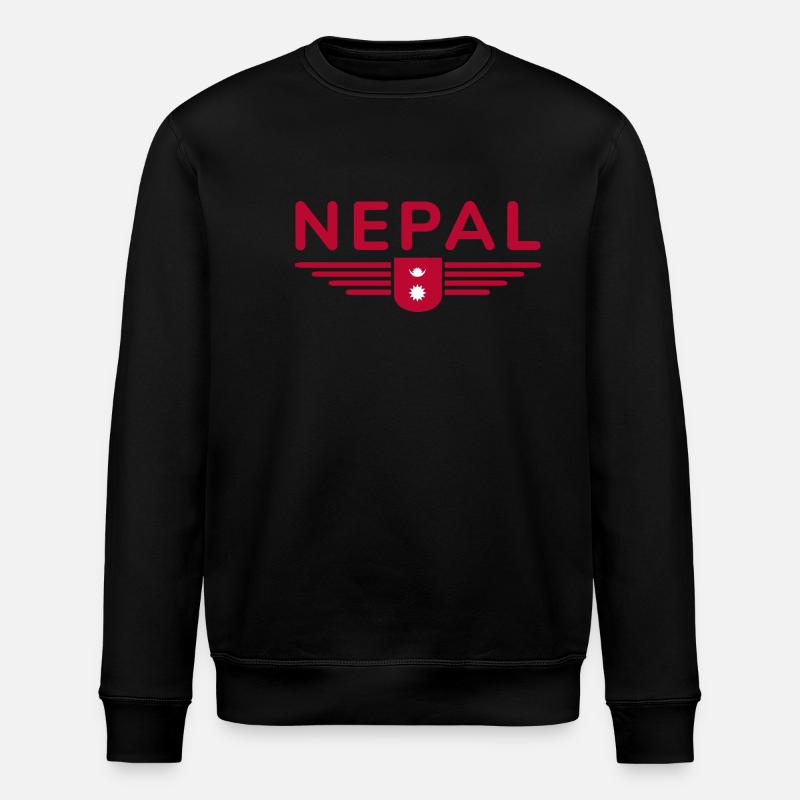 Design Népal – Aventure himalayenne - Sweat bio ROLLER Stanley/Stella Unisexe - noir