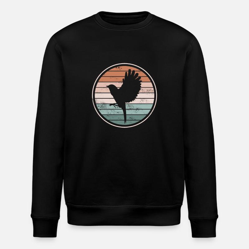 Bird Birds - Stanley/Stella ROLLER Unisex Organic Sweatshirt - black