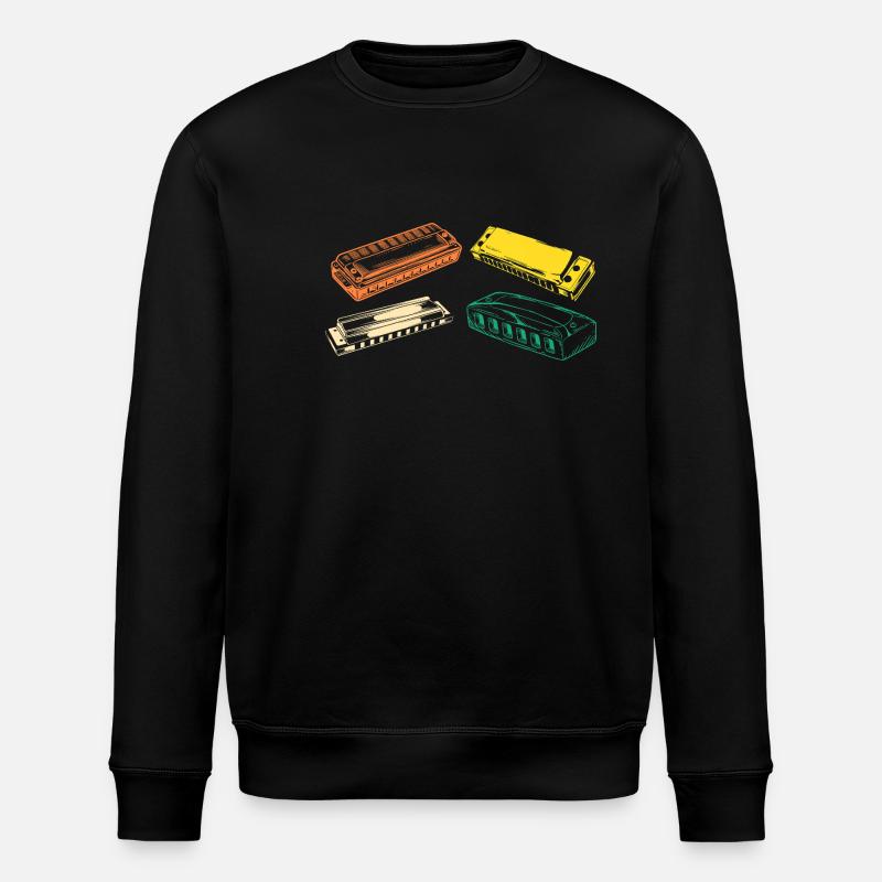 Harmonica Evolution Harmonica - Stanley/Stella ROLLER Unisex Organic Sweatshirt - black