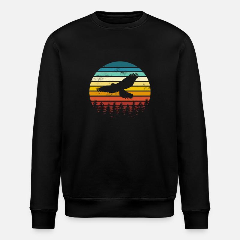 Bird Eagle - Stanley/Stella ROLLER Unisex Organic Sweatshirt - black