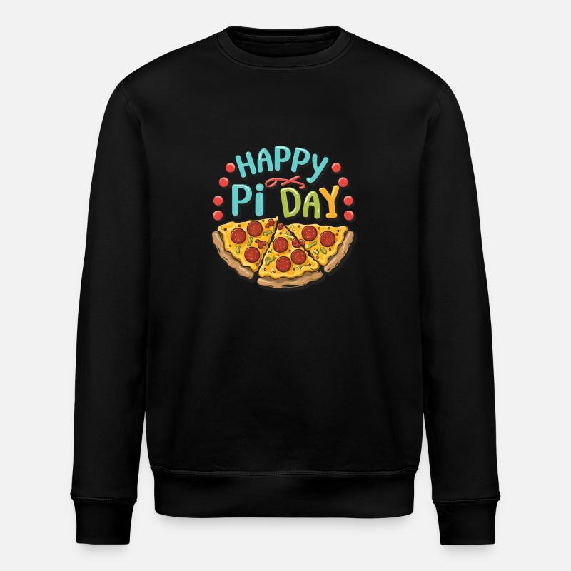 Pizza Pi Day Mathelehrer Mathematiker - Stanley/Stella Unisex Bio-Sweatshirt ROLLER - Schwarz