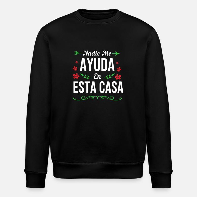 Latina Mutter Latino - Stanley/Stella Unisex Bio-Sweatshirt ROLLER - Schwarz