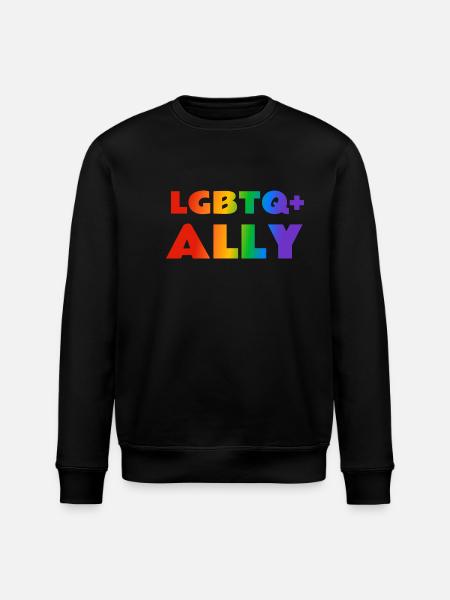 LGBTQ Ally - Stanley/Stella ROLLER Unisex Organic Sweatshirt - black