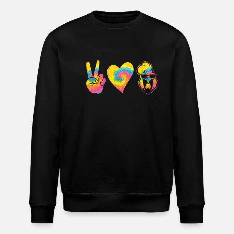 Hühner Hahn - Stanley/Stella Unisex Bio-Sweatshirt ROLLER - Schwarz