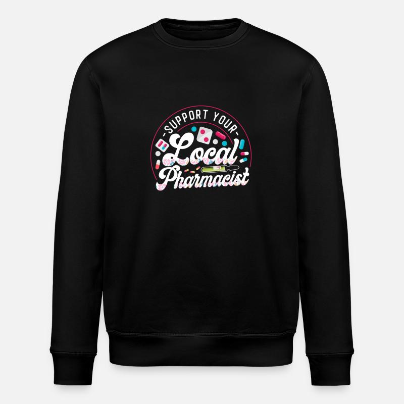 Pharmacy Tech Technician - Stanley/Stella ROLLER Unisex Organic Sweatshirt - black