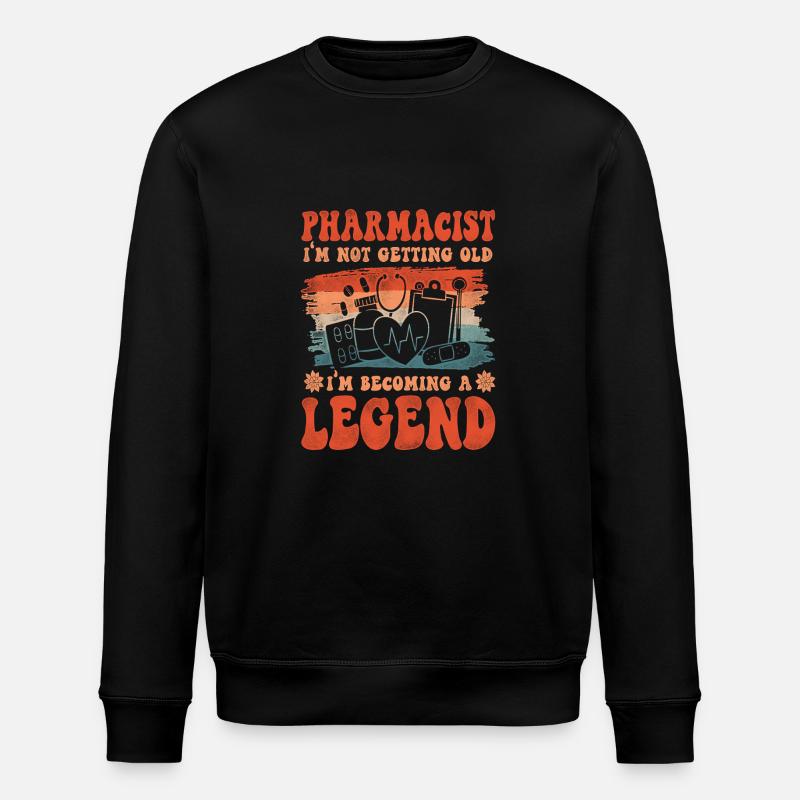 Pharmacy Tech Technician - Stanley/Stella ROLLER Unisex Organic Sweatshirt - black