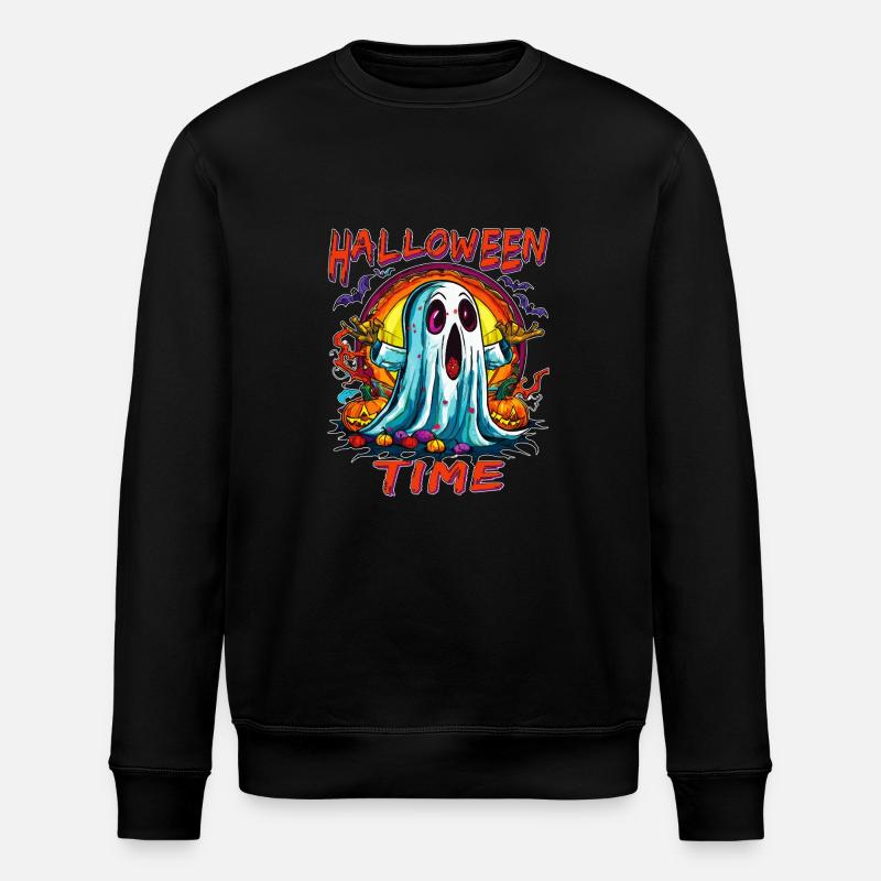 L’HEURE D’HALLOWEEN - Sweat bio ROLLER Stanley/Stella Unisexe - noir