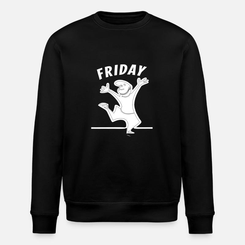 VENDREDI - Sweat bio ROLLER Stanley/Stella Unisexe - noir