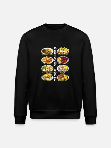 GERMAN CUISINE - Stanley/Stella ROLLER Unisex Organic Sweatshirt - black