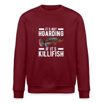 Killifish Egg-laying Tooth Doughnut Aquarium - Stanley/Stella ROLLER Unisex Organic Sweatshirt - burgundy - Front - Nik (191cm)