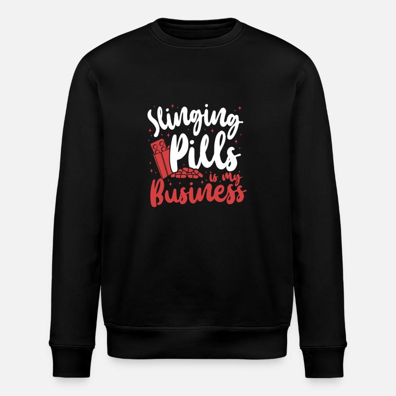 Pharmacy Tech Technician - Stanley/Stella ROLLER Unisex Organic Sweatshirt - black