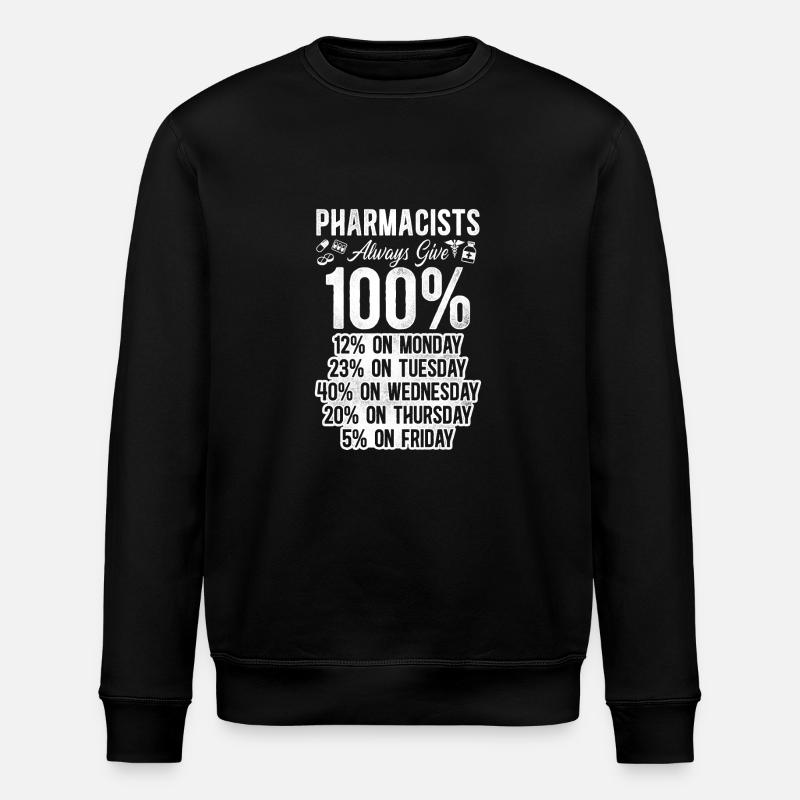 Technicien en pharmacie - Sweat bio ROLLER Stanley/Stella Unisexe - noir