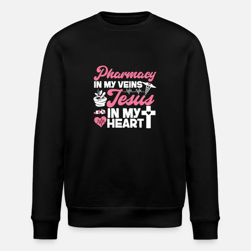 Pharmacy Tech Technician - Stanley/Stella Unisex Bio-Sweatshirt ROLLER - Schwarz